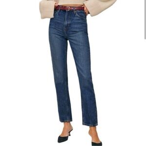 Reformation Liza Ultra High Rise Straight Jeans